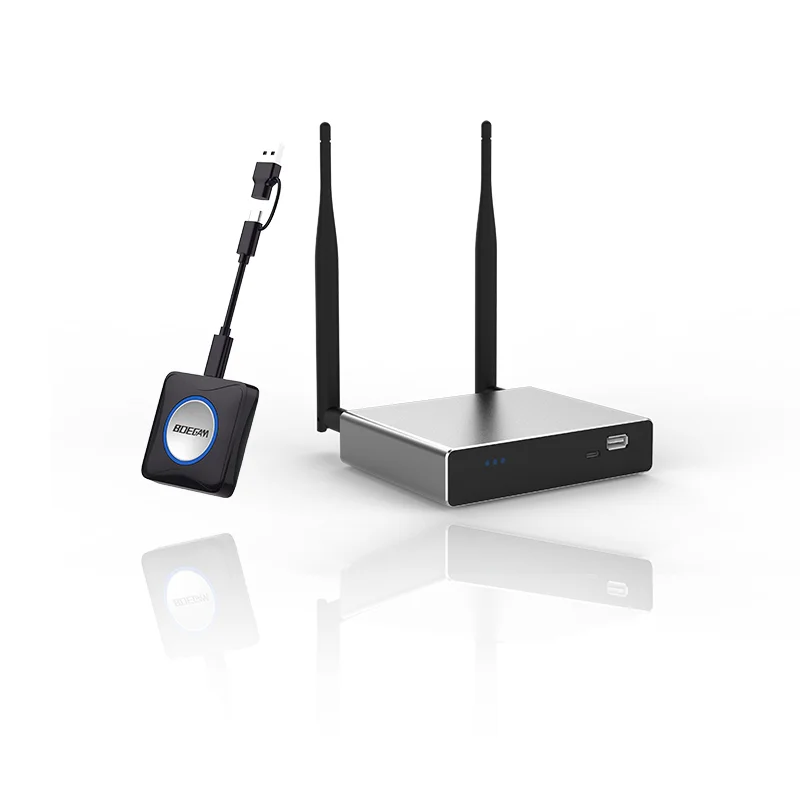 4K Wireless Presentation System With Button Sender With BYOD Support For Seamless Multi-Device Collaboration