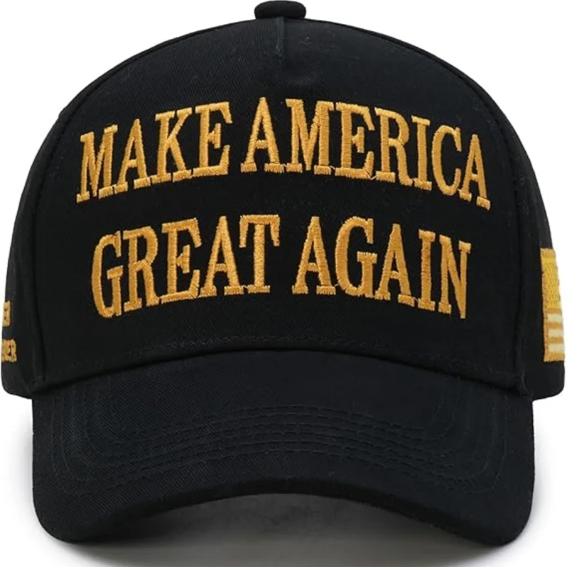 Donald  45-47 Never Surrender MAGA Hat Make America Great Again Slogan with USA Flag Adjustable Baseball Cap Black