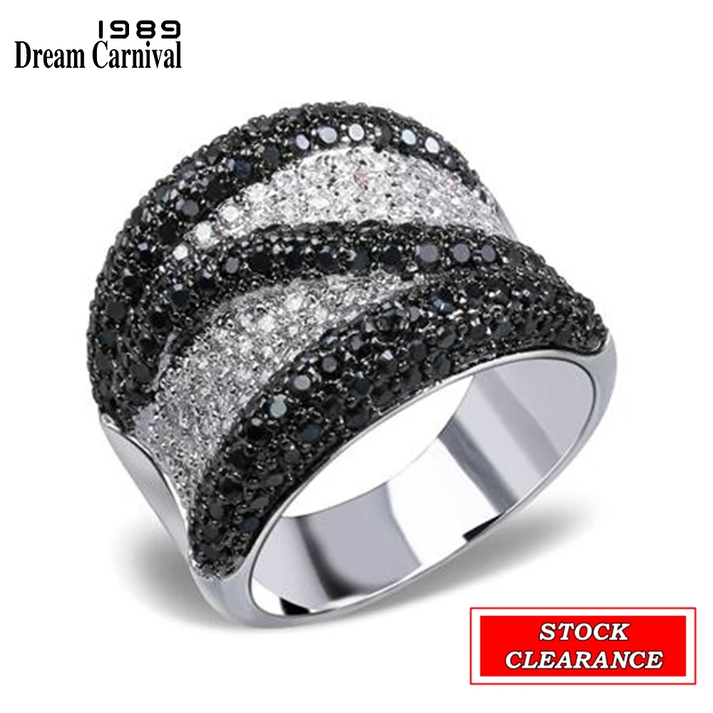 DreamCarnival1989 Hot Selling Beautiful Rings Stock Clearance Limited Quantities Quality Zirconia Paved Fast Moving Big Discount