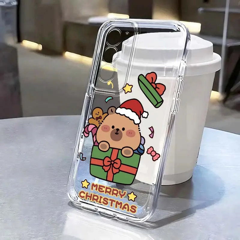 Capibala Art Anime Phone Case For OPPO A11 A16 A55 A56 A57 A72 A52 A73 A74 A54 A76 A78 Find X5 X6 X7 Ultra Pro 5G Transparent