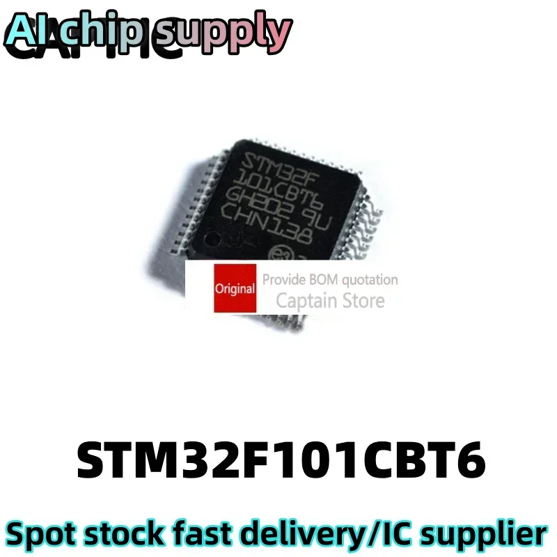 5PCS STM32F101CBT6 32F101CBT6 LQFP48