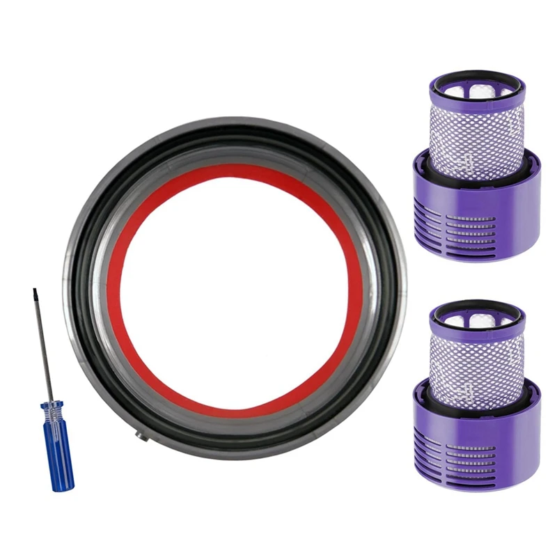 

B06B-Dust Bin Top Fixed Sealing Ring Compatible With V10 SV12 Replacement For Dyson Dirt Cup/ With V10 SV12 Filters