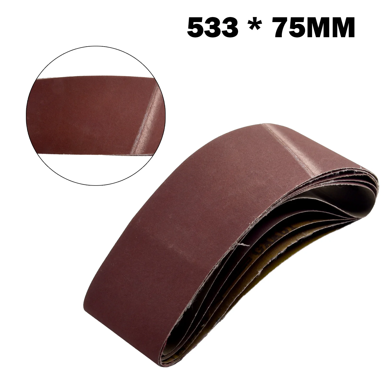 Abrasive Band Sanding Belts Set 5 Pieces 60/80/120/180/240 Grits Accessories Alumina Replacement Hot Sale Practical