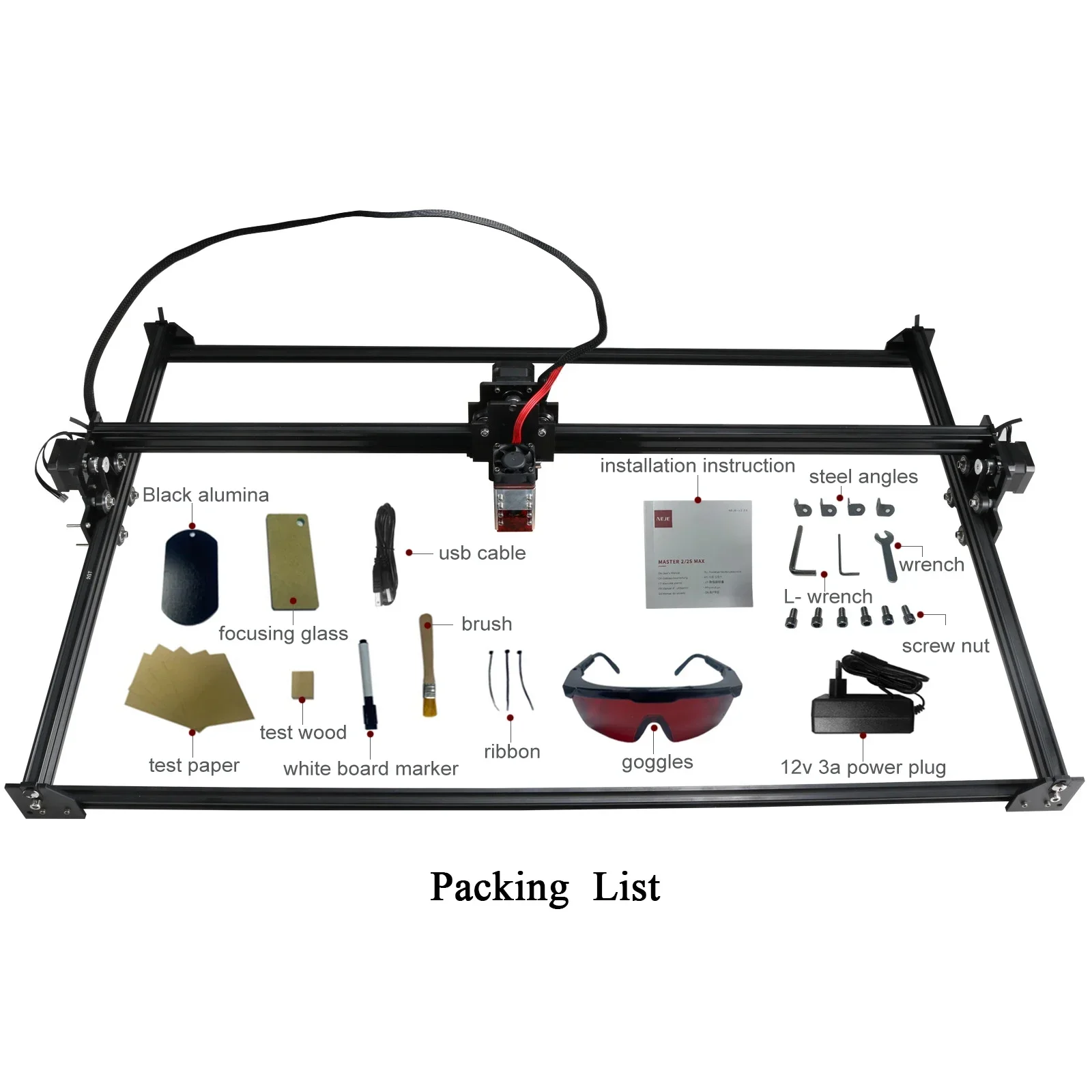 

Высокомощный лазерный гравировальный станок NEJE Master 2 Max 30 Вт 40 Вт, деревообрабатывающий роутер, настольный гравировальный станок, режущий станок