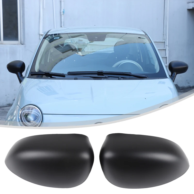 Für Fiat 500 Rückspiegelabdeckung, Schutzgehäuse für Auto-Seitenrückspiegel, Dekorative Abdeckung, ABS (Modifizierte Version) 2016-2023 – Detail 35