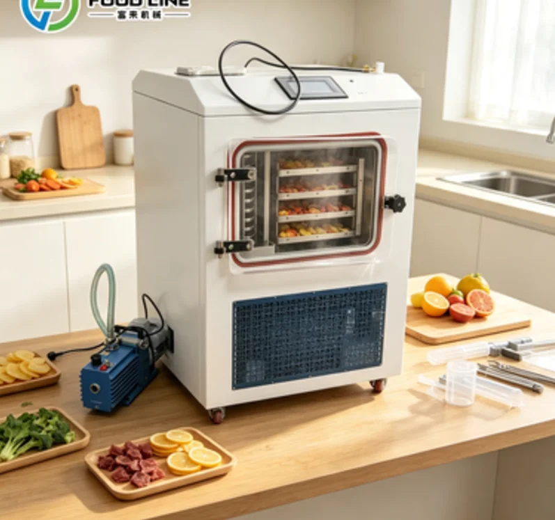 FOODLINE Freeze Dryer Industrial Lyophilizer Machine For Pharmaceutical Herb Food Large Capacity Vacuum Freeze Drying Unit