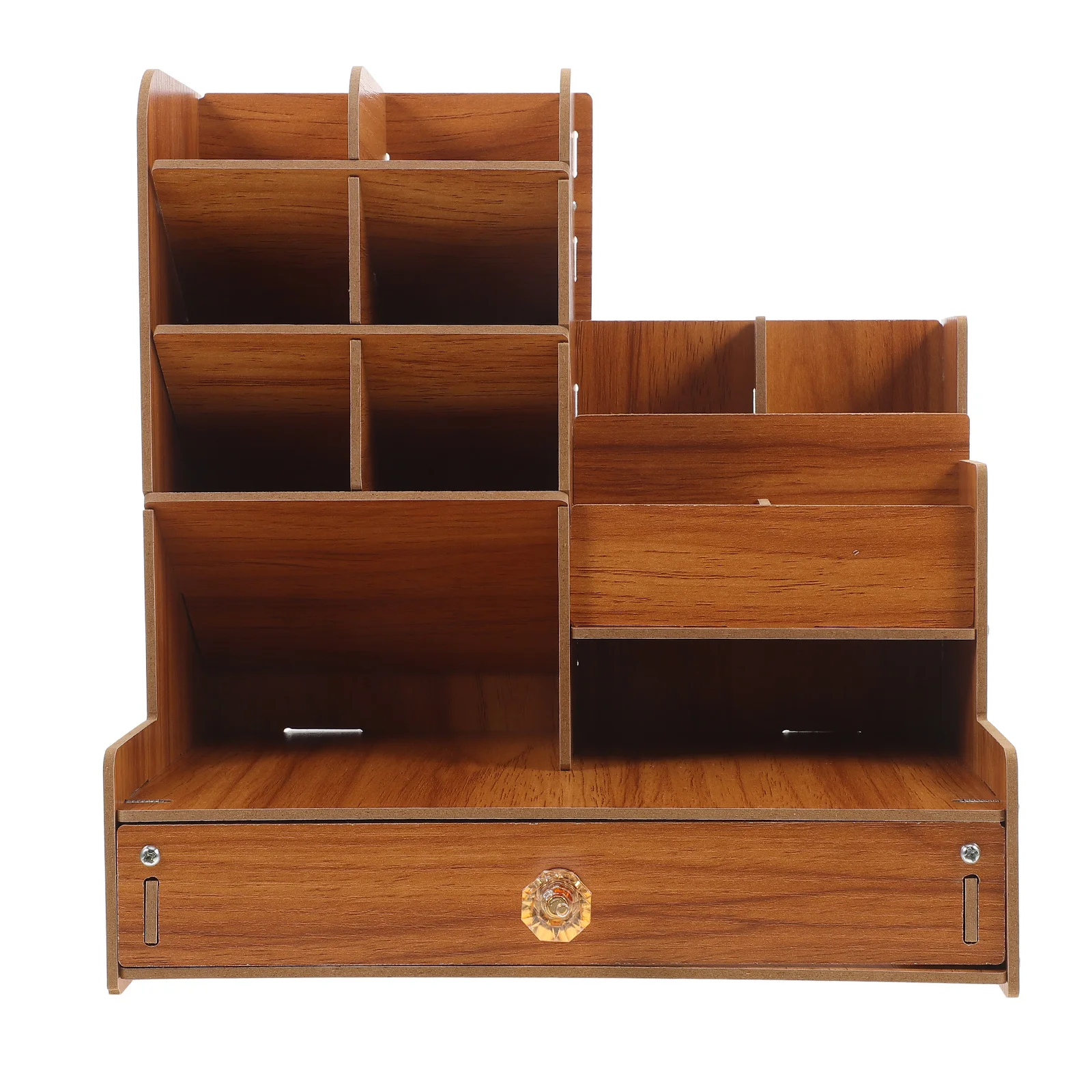 

Wooden Desk Organizer Compact Multi-Grid Pen Holder Desktop Stationery Storage Box Office School Organizer Desktop Storage Box