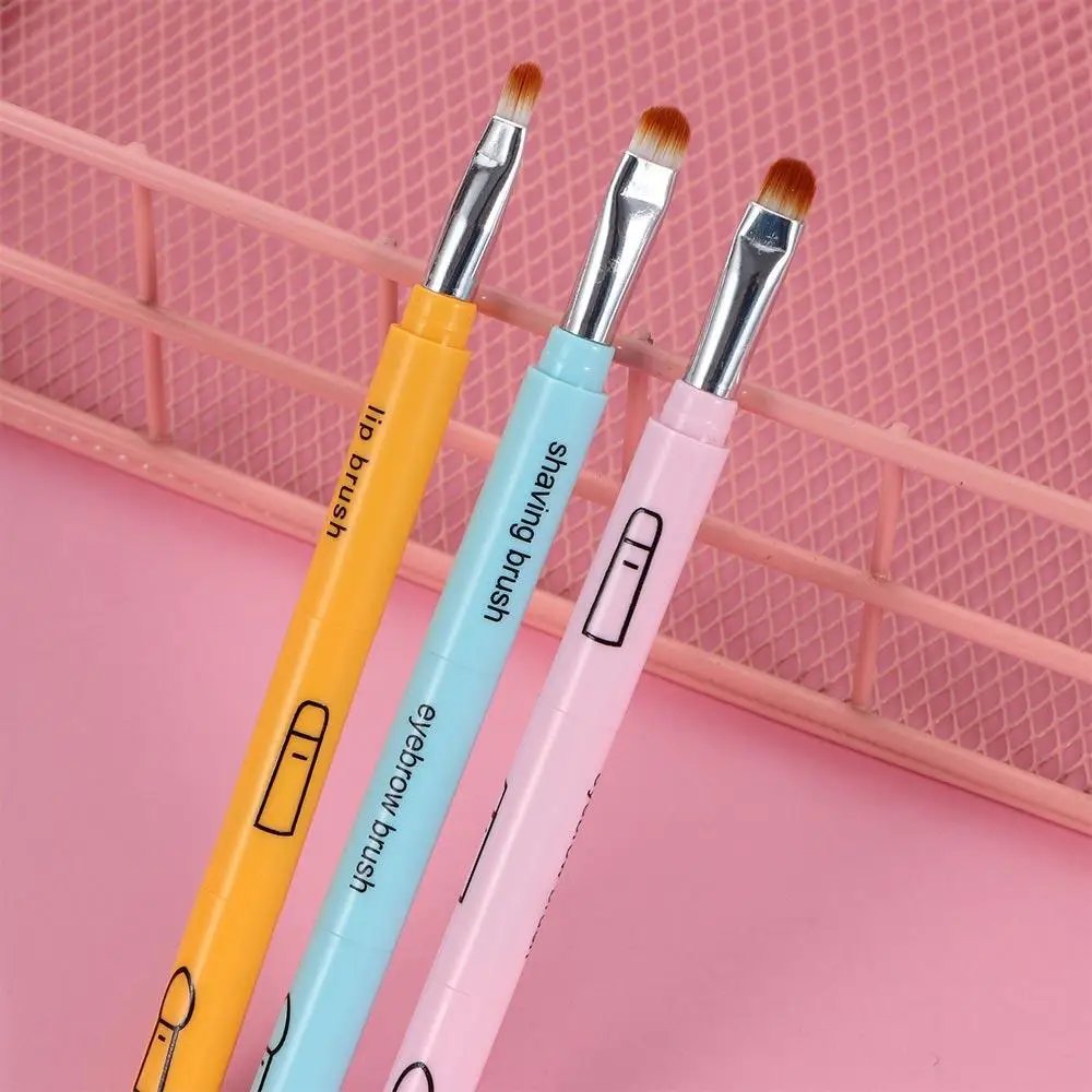 Outdoor Cosmetic Tools Retractable Plastic Handle Eyeliner Brush Makeup Brush Eye Shadow Brush Lip Brush