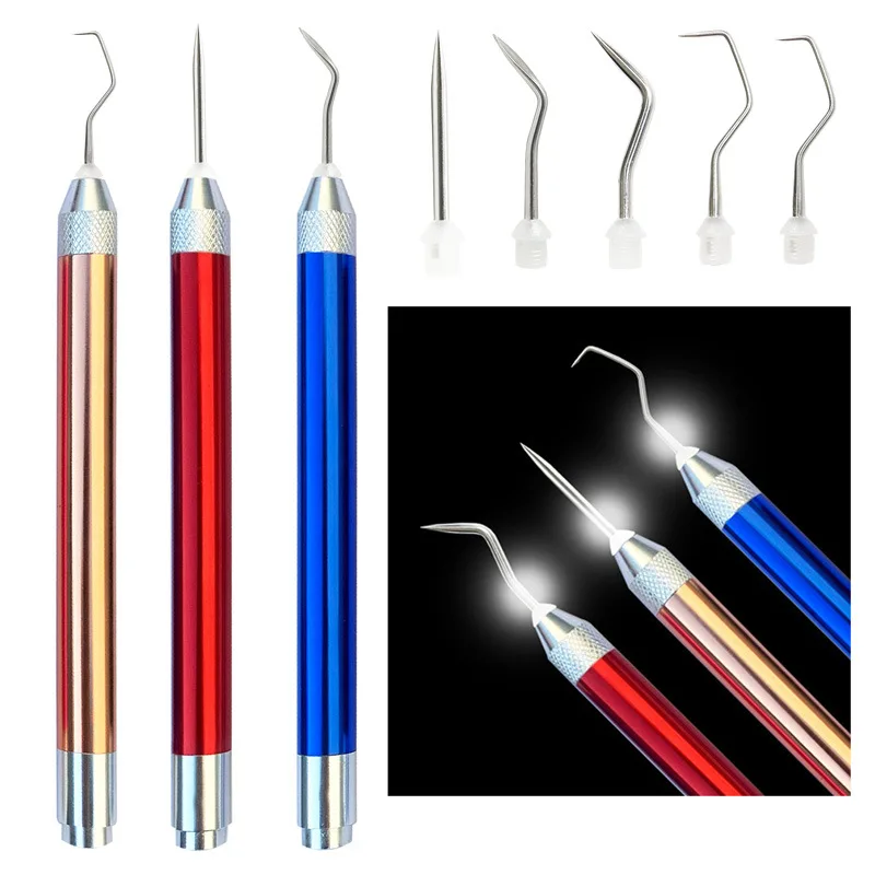 

5pcs/set Vinyl Weeding Tools With LED Ligh Craft Silhouette Relief Cricu Maker DIY Accessories for Craft Supplies Vinyl Tool