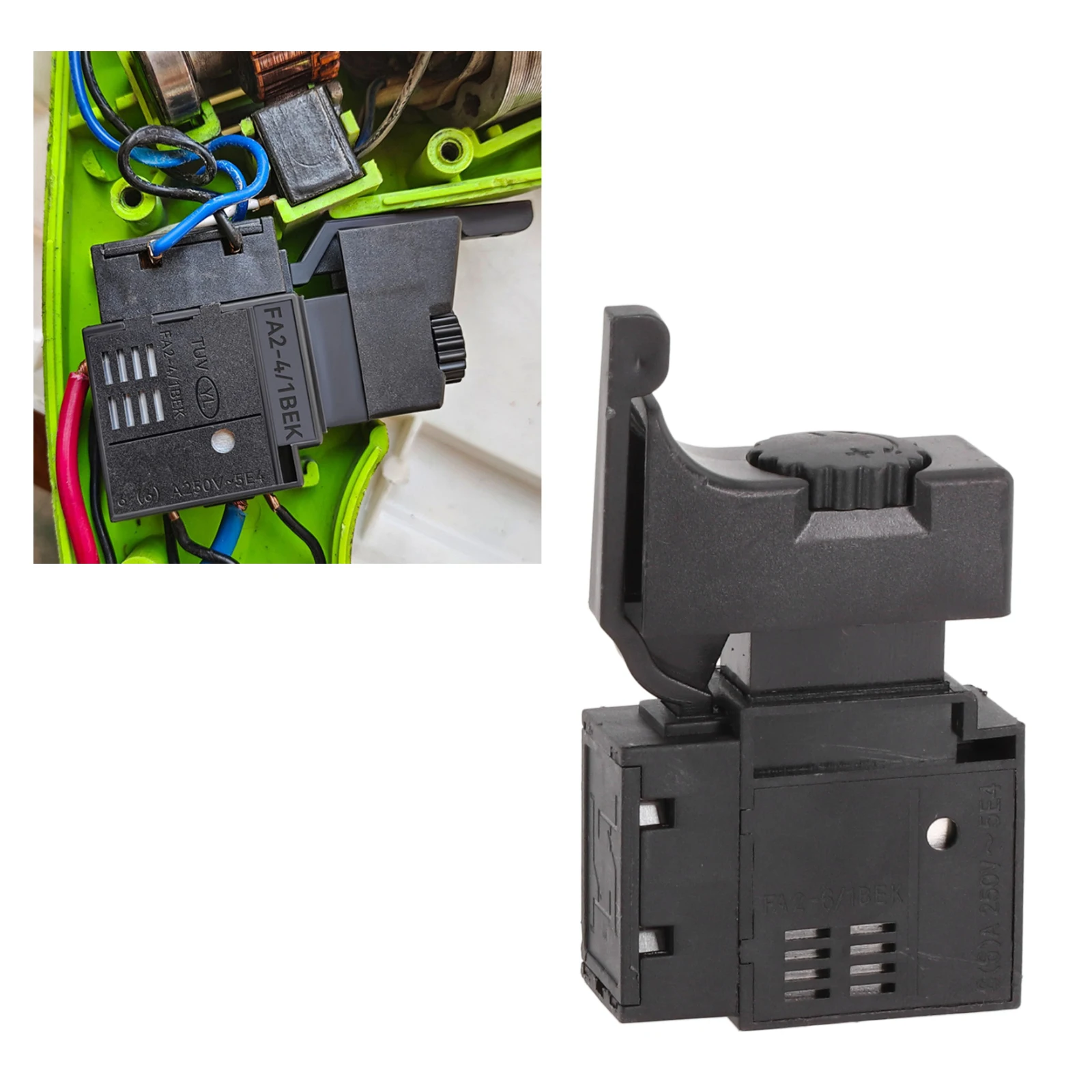 Lock On Power Tool Electric Drill Speed Controller Trigger Button Switch Electric Drill Speed Control Switch Power Tool Parts