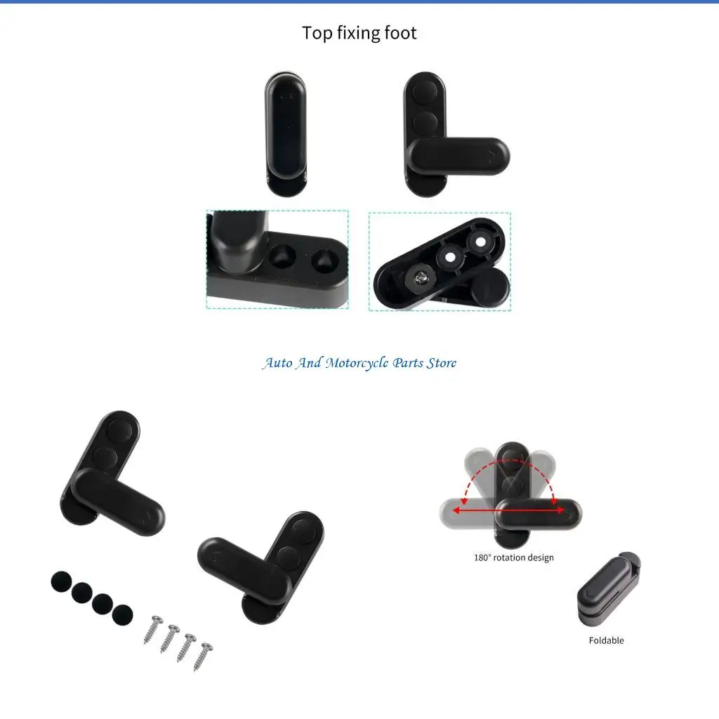 

P9FD 2Pcs Campers Desk Holder 180 Rotation Capability Table Board Buckle Rotary Lock