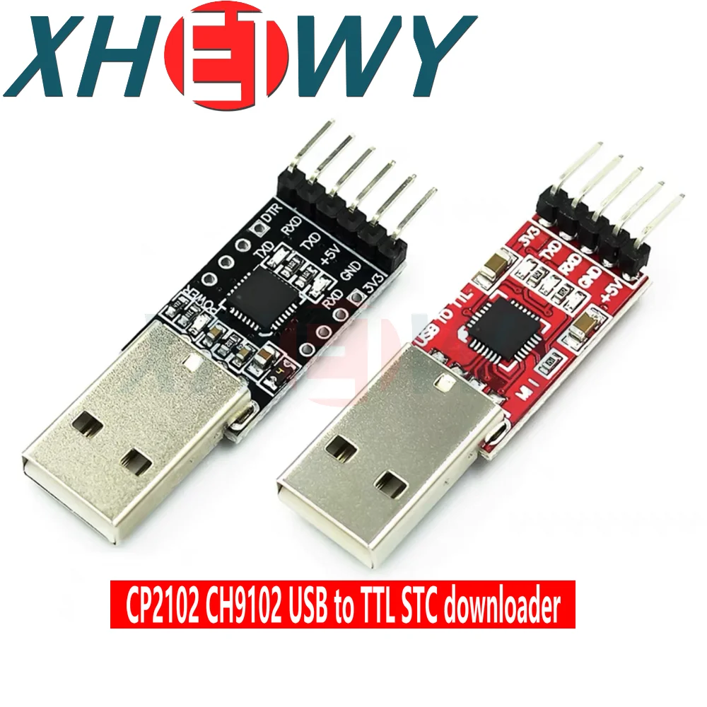 1PCS USB to serial module CP2102 CH9102 module USB to TTL STC downloader UART