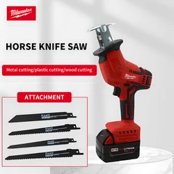 Milwaukee Recip Saw Cordless Compact Saber Saw Cutting Wood Metal Pipe Power Tool Electric Reciprocating Saw Fit For 18V Battery