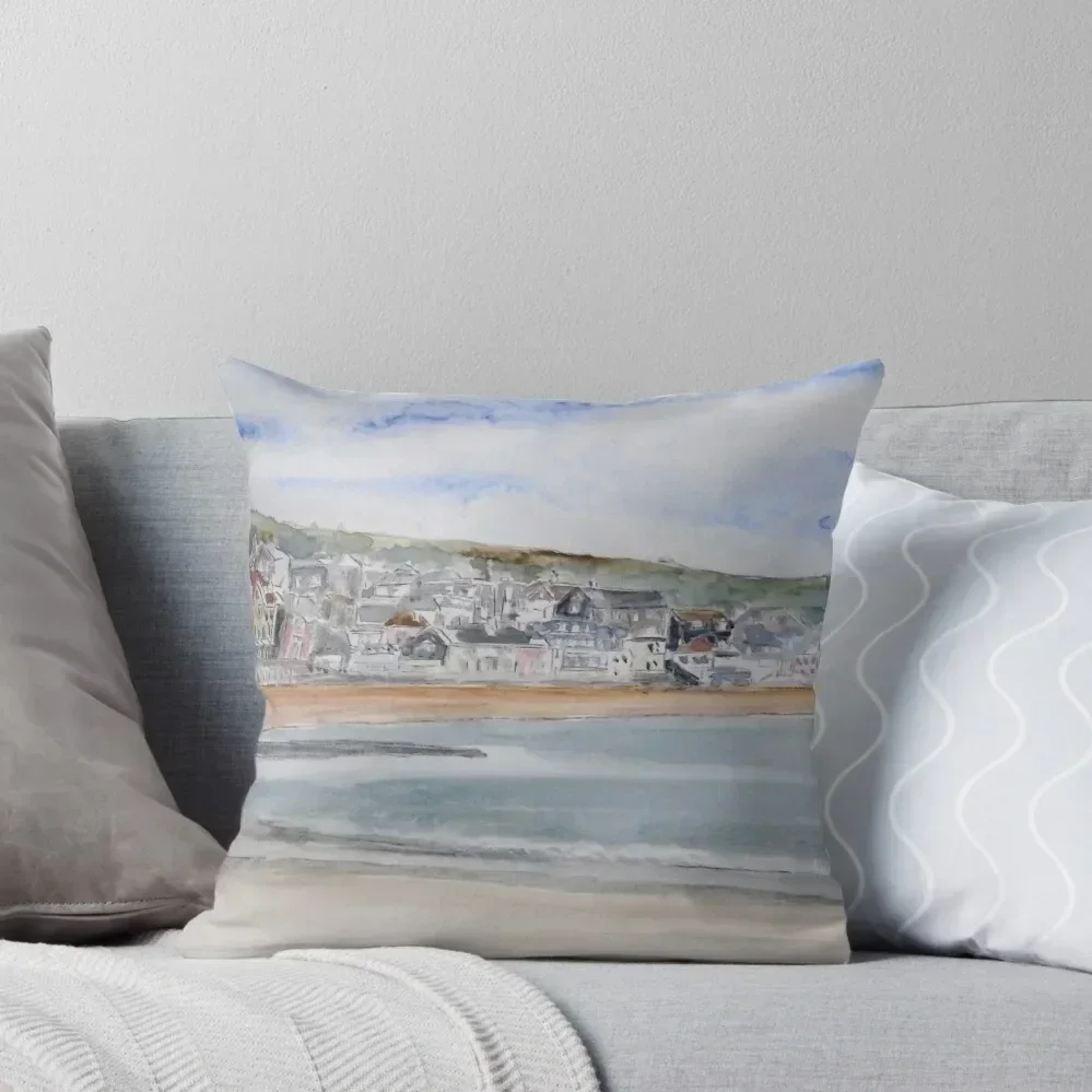 

Lyme Regis Seafront, Dorset UK Throw Pillow Decorative pillowcase Plaid Sofa Decorative pillow case pillow