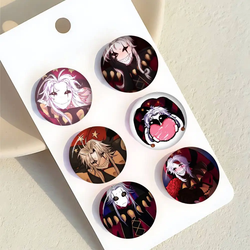 Game The Freak C-circus P-ierrot  Button Pin Handmade Brooch For Clothes Cartoon Badge Backpack Decoration Jewelry Accessories