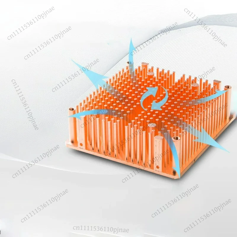High Power Pin Column Pure Copper Heatsink DIY Heat Sink Radiator Cooling Cooler CPU Chip Heat Dissipation