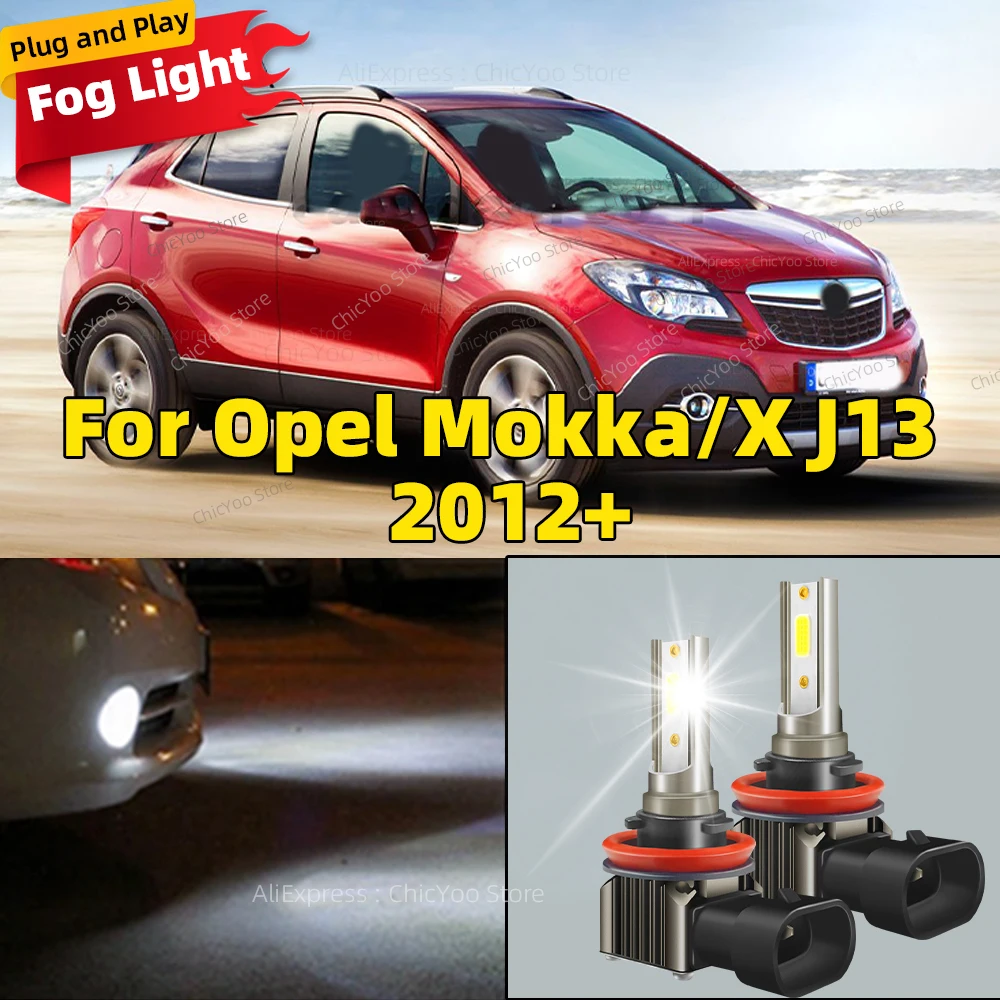 

2Pcs Car LED Lights 15000LM Wireless Fog Lamp 6000K 360 Degree Lighting Auto Bulbs For Opel Mokka/Mokka X J13 2012+