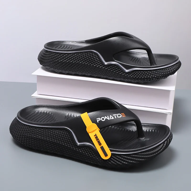 Men's high-quality EVA lightweight anti slip outdoor sandals, comfortable and casual flip flops for home use