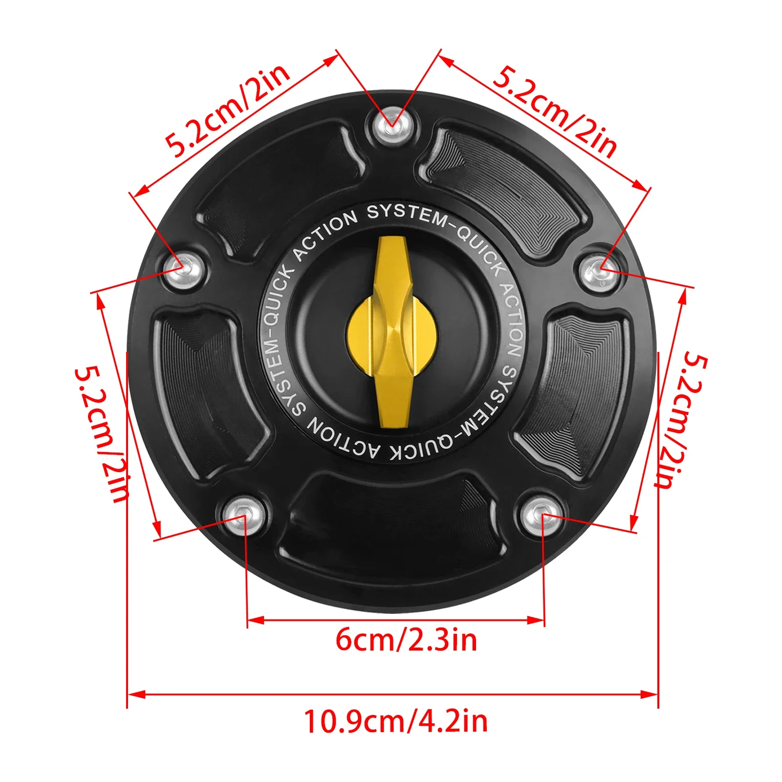 Motorcycle For Suzuki HAYABUSA SV650/X SV1000/S K1-K8 GSXR 600 750 1000 Keyless Quick Release Tank Fuel Caps Gas Cover Case