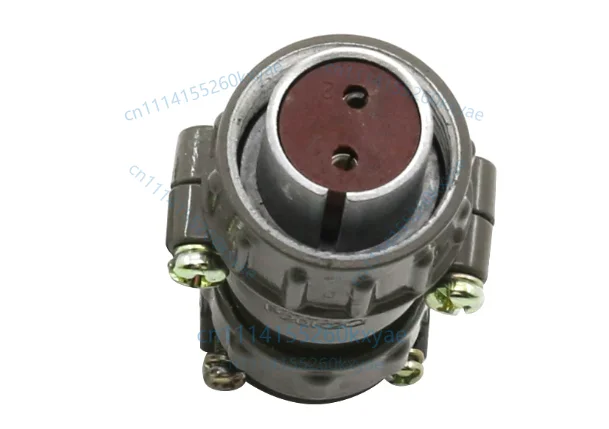 Aviation plug and socket p20, push-to-connect, 2-pin circular connector, 20mm