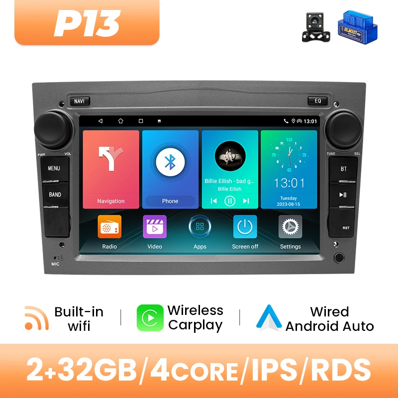 Draadloze Carplay Autoradio Speler Voor Opel Astra H G J Antara Vectra C B Vivaro Corsa C D Zafira B Android GPS RDS DSP 4G Wifi