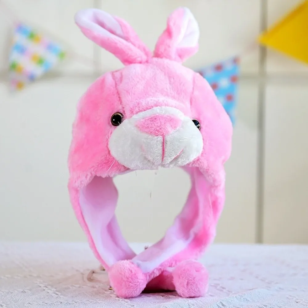 Lovely Panda Animal Earflap Cap Tiger Elephant Plush Beanies Animal Shape Pig Ear Protection Hat Kids