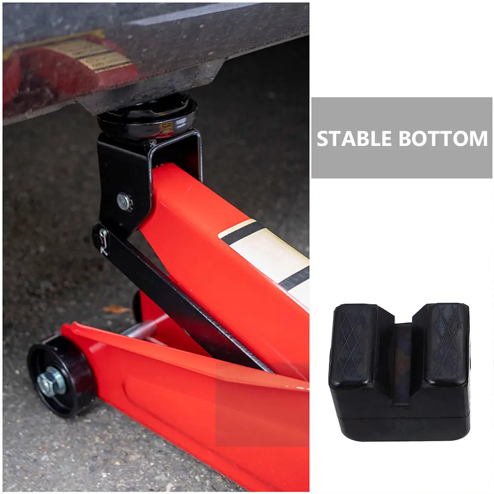 

2pcs Rubber Block Heavy Duty Floor Pad for Car Lifting Bracket Rv Stabilizing Durable Use Non Slip Stable Prevent