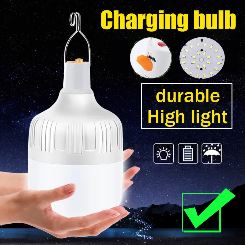 790W Portable Camping Lantern USB Rechargeable Flashlight Light Bulb Powerful Battery Tent Lamp Power Bank Emergency Lighting