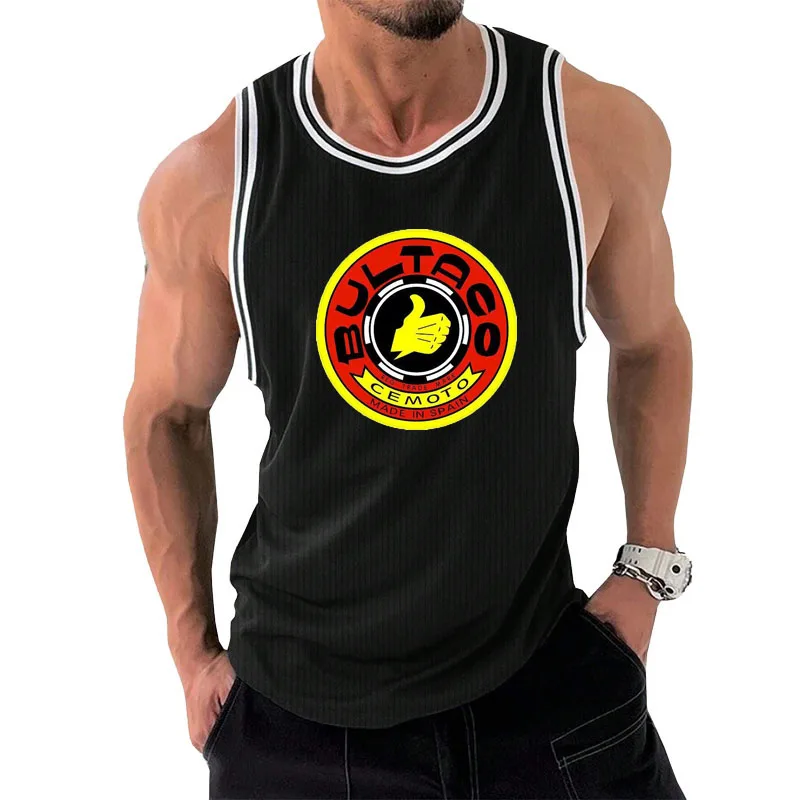 

Outdoor Ride Sports Men's Tank Top Casual O-neck Fitness Vest Summer Gym T-shirt Man Fashion Breathable Basketball Sportswear