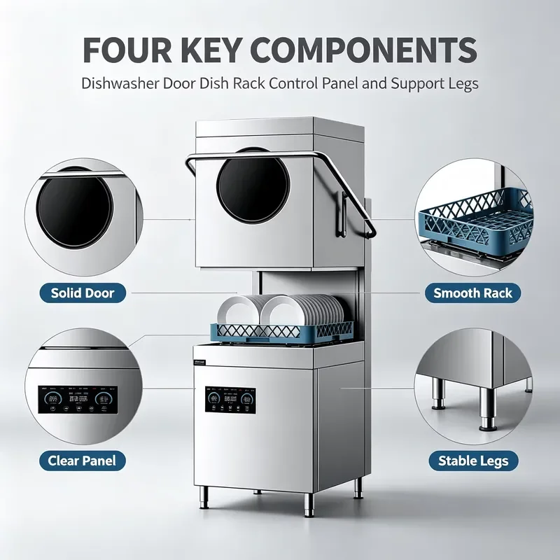 Compact Desktop Dishwasher Mini Size Electric Automatic Dishwasher For Small Apartments Studio Kitchens