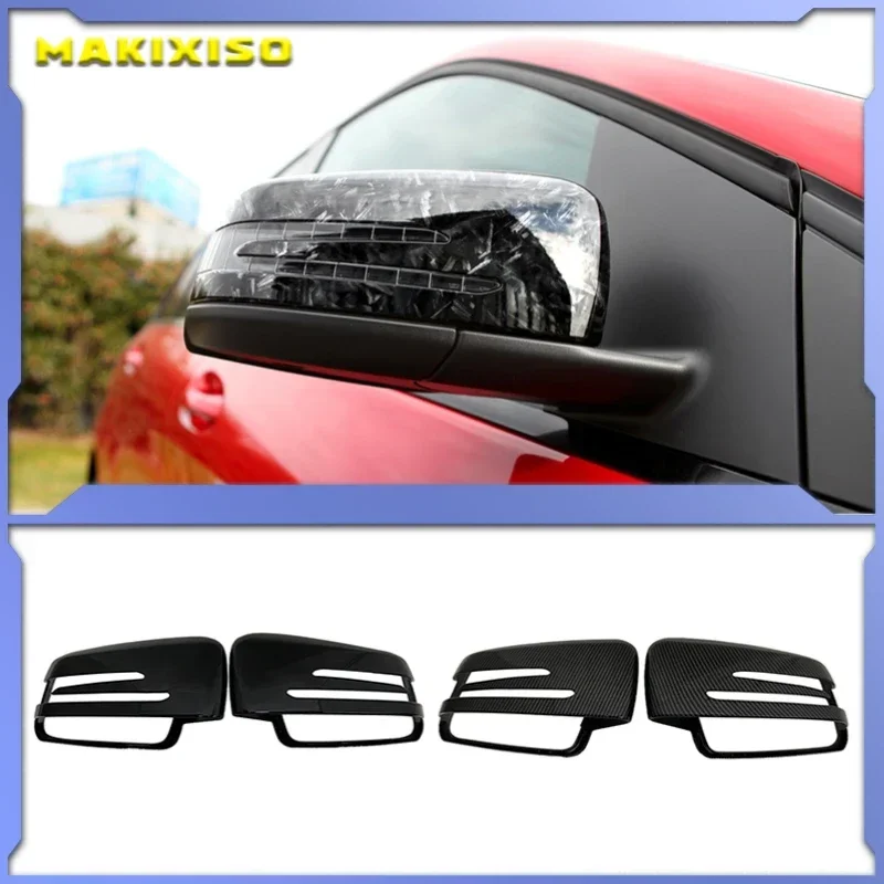 

Side Mirror Cap Covers Black For Mercedes BENZ W176 W246 W212 W204 C117 X156 X204 W221 C218 A B C E S CLA GLA GLK Class