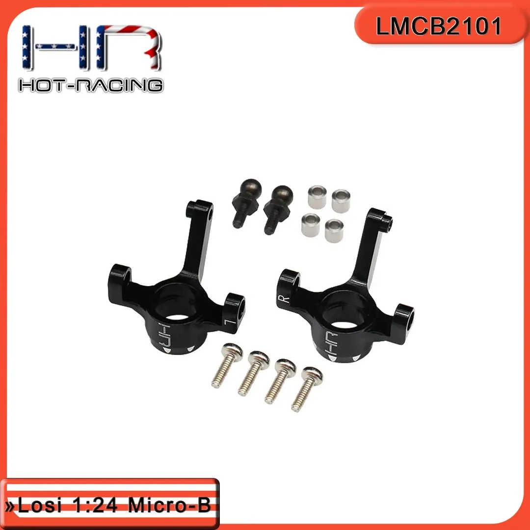 

Hot Racing Aluminum Front Knuckle / Spindle Set Steering Arms For 1/24 Losi 2WD Micro-B
