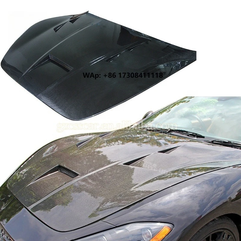 

DMC Style Glossy Black Carbon Fiber Car Front Engine Bonnet Hood Cover for Granturismo Gt Gts Gc
