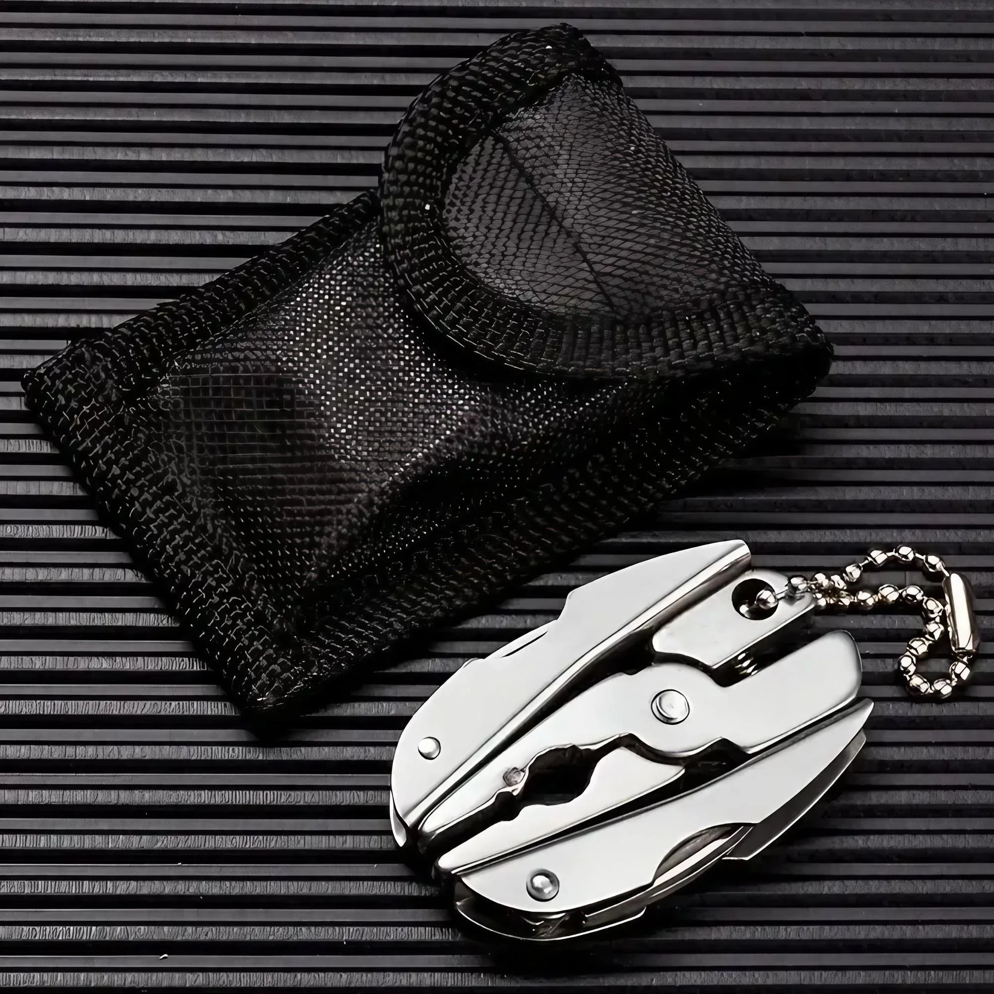 Imagem -06 - Stonego-mini Alicate Chaveiro Alicate Multitool Cortador de Fio Chave de Fenda Phillips Faca Arquivo Chave de Fenda Plana 1pc