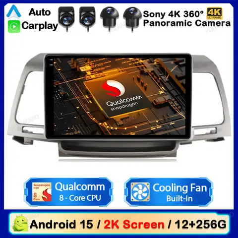 Kia Opirus GH 2006 - 2011 용 Android 15 차량용 라디오 멀티미디어 스테레오 비디오 플레이어 GPS NAVI 4G WIFI BT Qualcomm 헤드 유닛 QLED