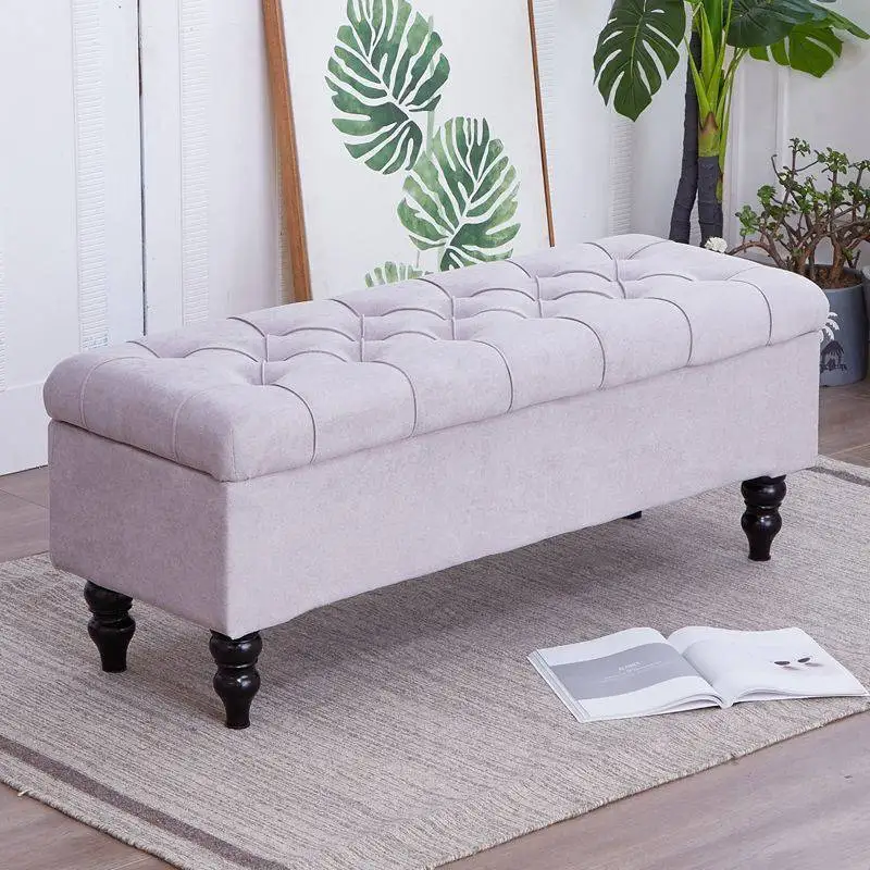 Fabric Pouf Shoes Storage Oficina발받침대 Stool Living Room Bedroom Puffs Asiento Bedside Stool Shop Shoe Stools Sofa Ottoman Мебель