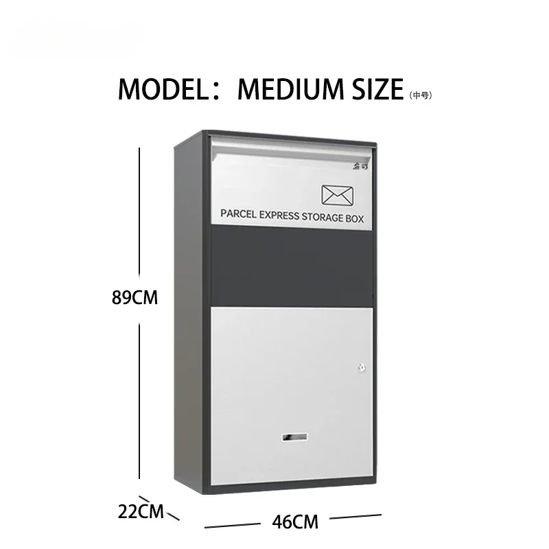 Imagem -04 - Caixa Contra-roubo Fixada na Parede do Pacote do Metal Caixa Pendente com Fechamento Smart Exterior Jardim Caixa de Correio