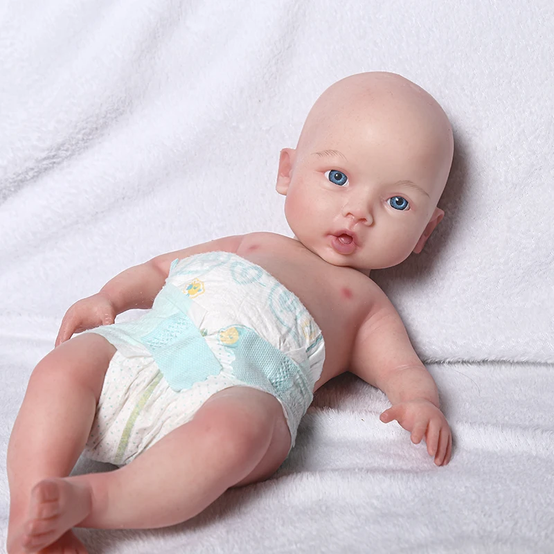 

COSDOLL 18inch Silicone Reborn Baby Doll Girl can Drink and Pee Soft Realistic Silicone Kid Doll Birthday Present Children Gifts