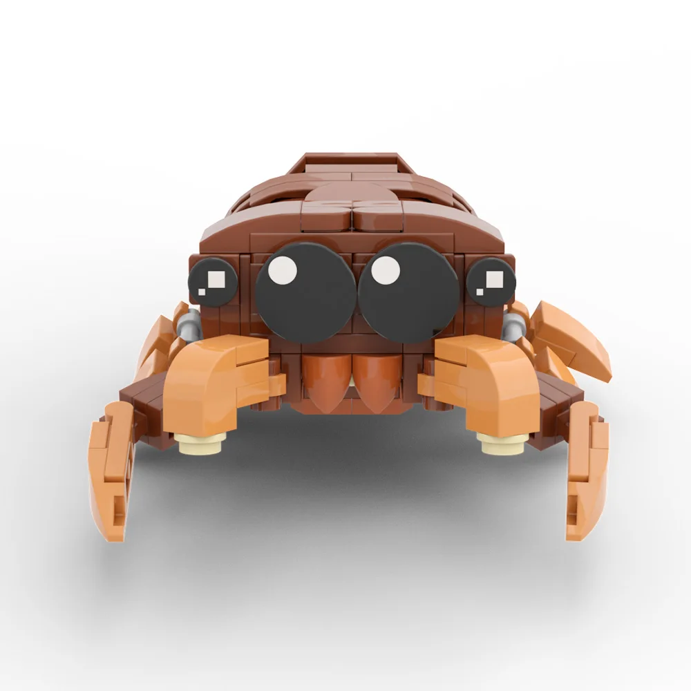 

The yellow small spider MOC building set DIY creative toy is an excellent gift choice for young brick enthusiasts.