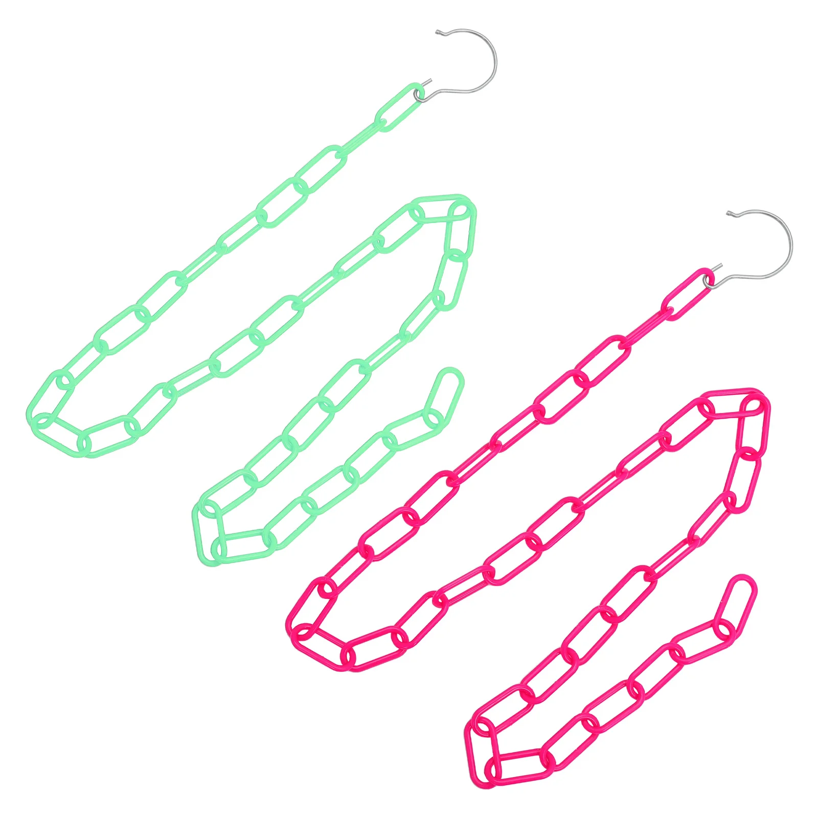 

2 pcs Plastic Hangers Colorful Lightweight For Hanging Clothes Bags Accessories Indoor Outdoor Use Barrier Strap Warehouse