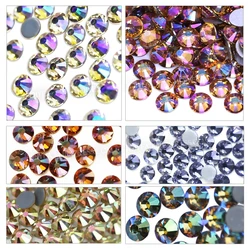 Great Shimmer ! Amber Sunshine Purple SS6-SS30 Hot Fix flat back rhinestone strass crystal glitters stone to DIY iron on garment