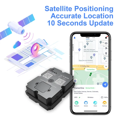 Лучший противоугонный GPS-трекер 4G для автомобиля/мотоцикла - Сильный магнитный локатор автомобиля с защитой отслеживания и плавного приложения