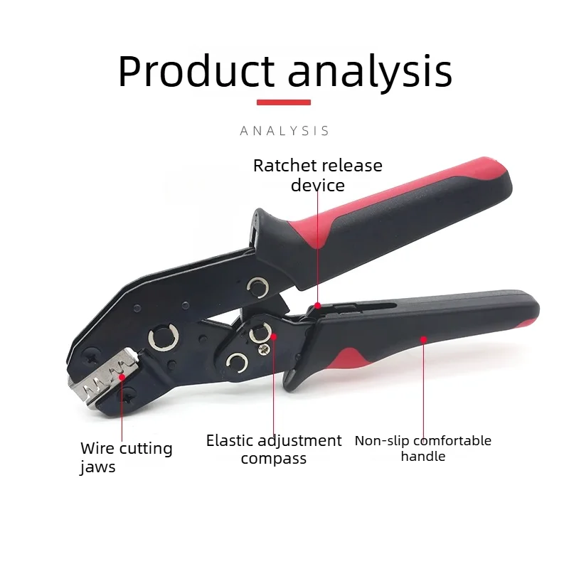 SN254S Crimping Pliers for Dupont Terminals XH2.54 PH2.0 Automotive Small Pin Cold Press Electrical Wire Harness Connection Tool