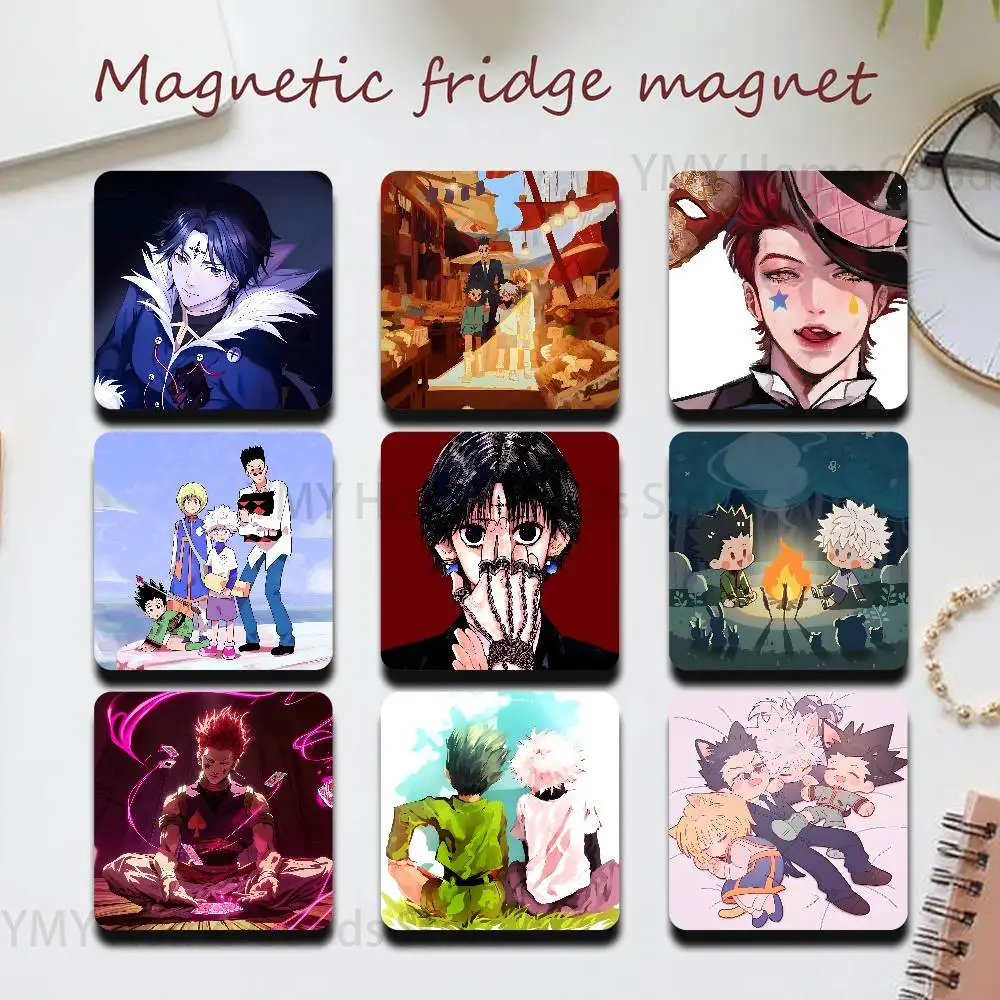 Killua Gon Hisoka Kurapika Chrollo New PVC Fridge Magnet for Cartoon Refrigerator Decor For Child Magnetic Toy