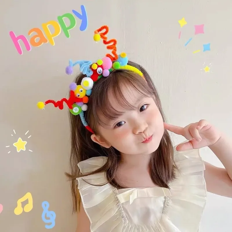 

Ins-style Funny Twist Tie Headbands: Colorful Spring Balls, Cute & Eye-catching, Lightweight & Comfortable, Perfect for Parties