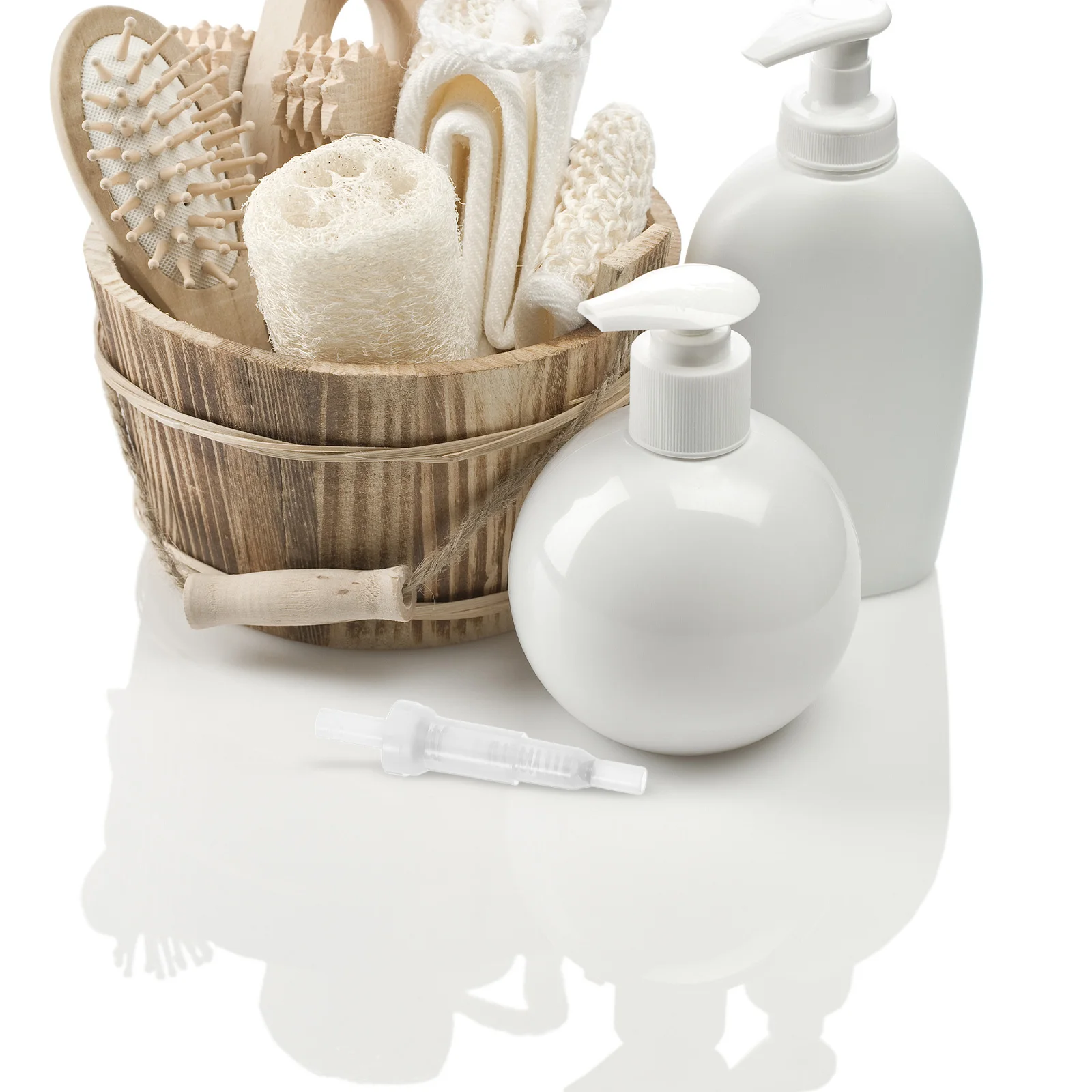 

100Pcs Universal Soap Pump Replacement Non Return Valve Plastic Hand Pump Core for Bathroom Kitchen Liquid Soap Shampoo