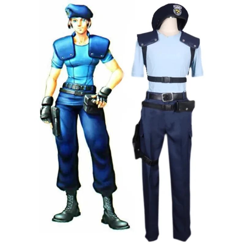 جيل فالنتين كوسبلاي جيل فالنتين S.T.A.R.S. زي تنكري موحد مصنوع حسب الطلب بأي حجم