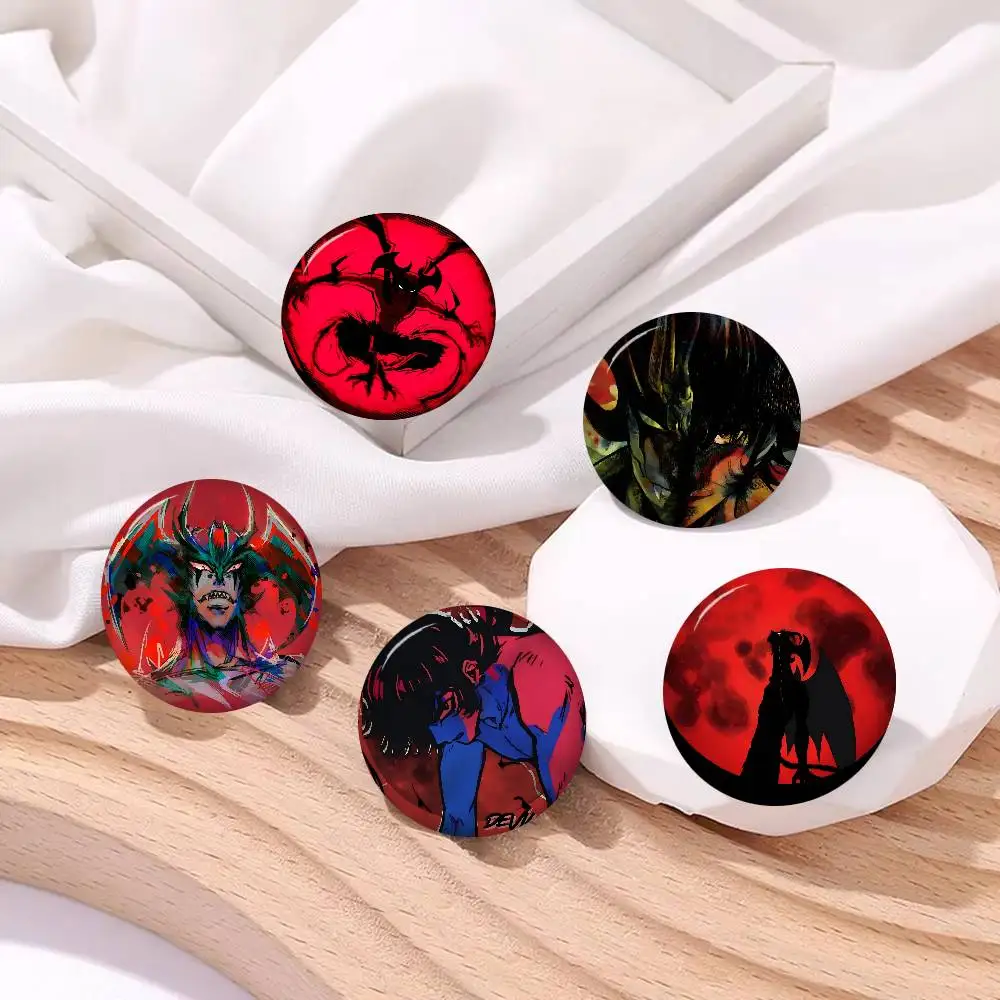 Devilman Cute Series Pins Funny Badge Interesting Cartoon Animals Brooches Backpack Clothes Gift Accessory