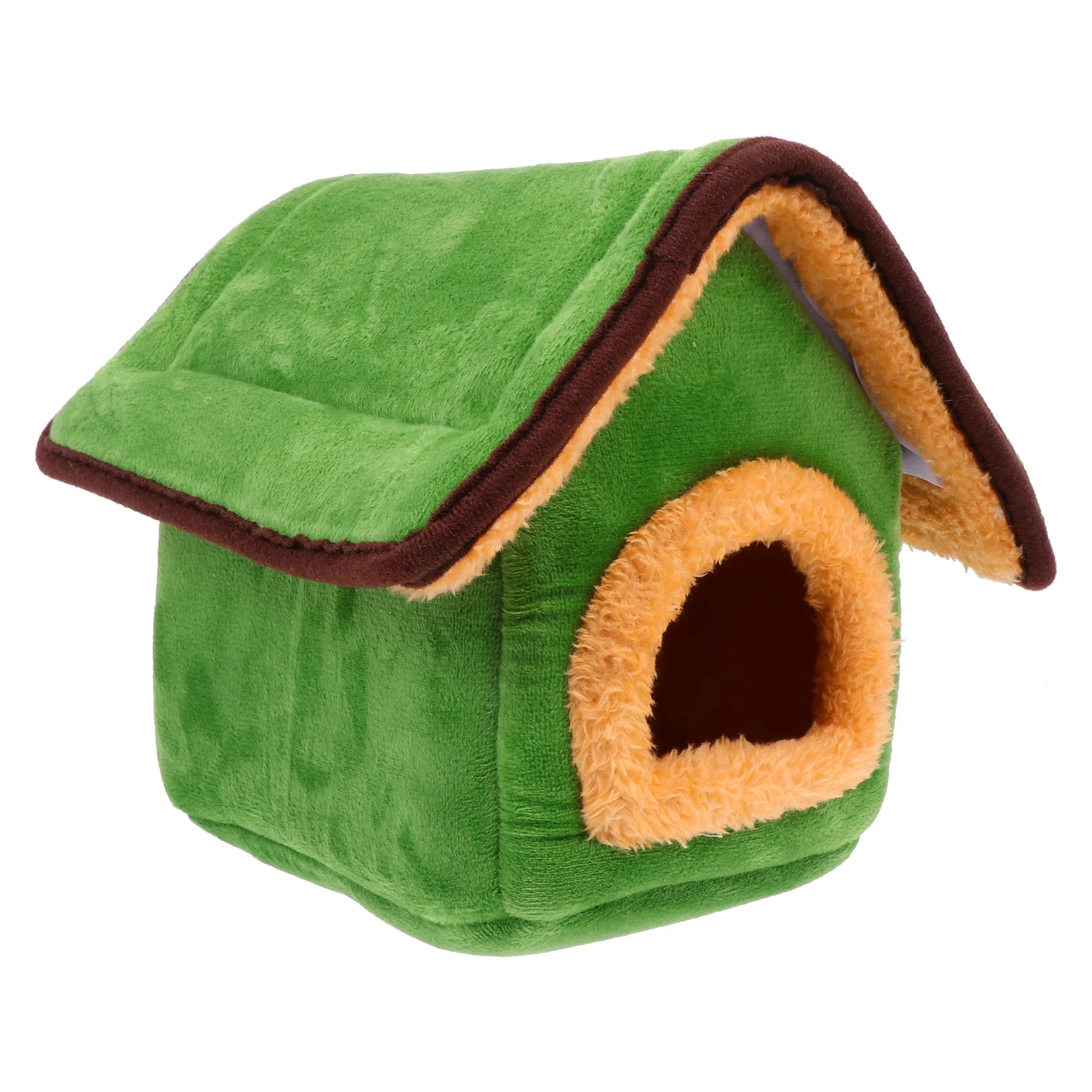 

Semi-Enclosed Hamster House Cold-Proof Pet Nest Warming Bed for Small Animals Hiding Place Gift Christmas Pet Nest