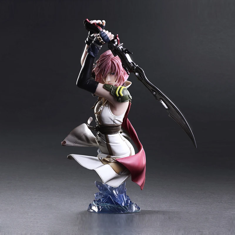 

‌Original ‌Brand New Square Enix Play Arts Kai Lightning Farron FF XIII Bust Statue Collector Desktop Decor
